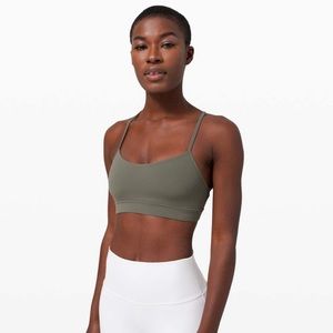 Lululemon Flow Y Bra Grey Sage